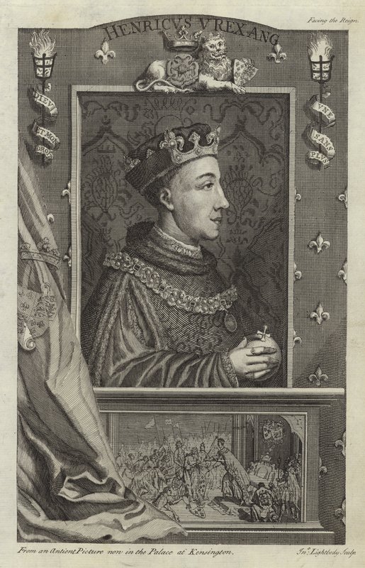Retrato de Enrique V de Inglaterra de English School