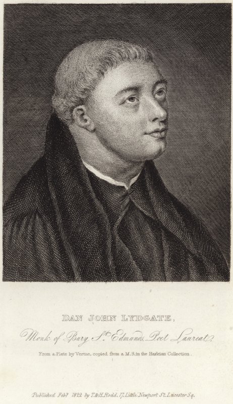 Retrato de John Lydgate de Bury de English School