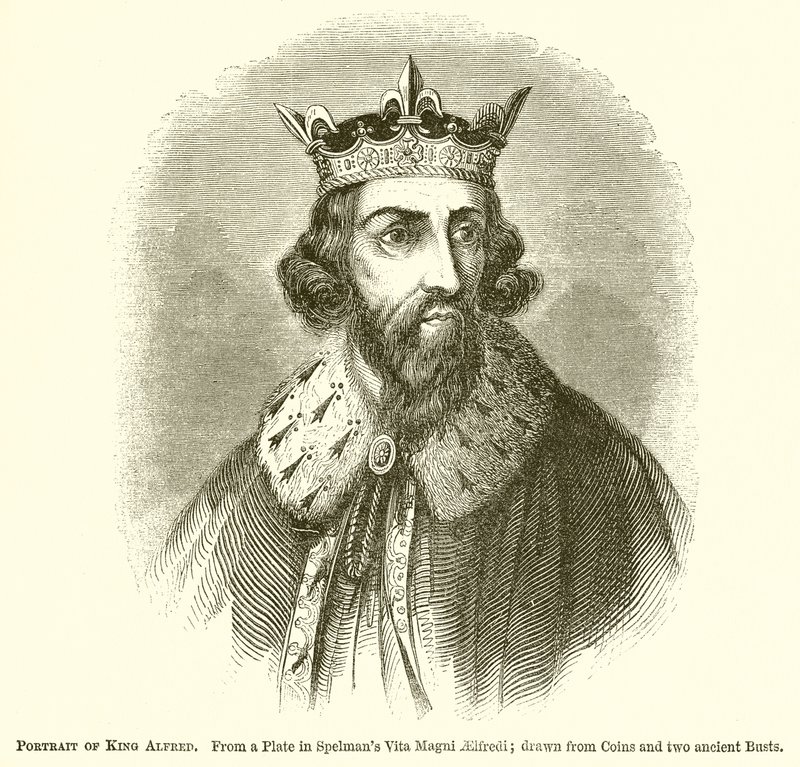 Retrato del Rey Alfredo de English School