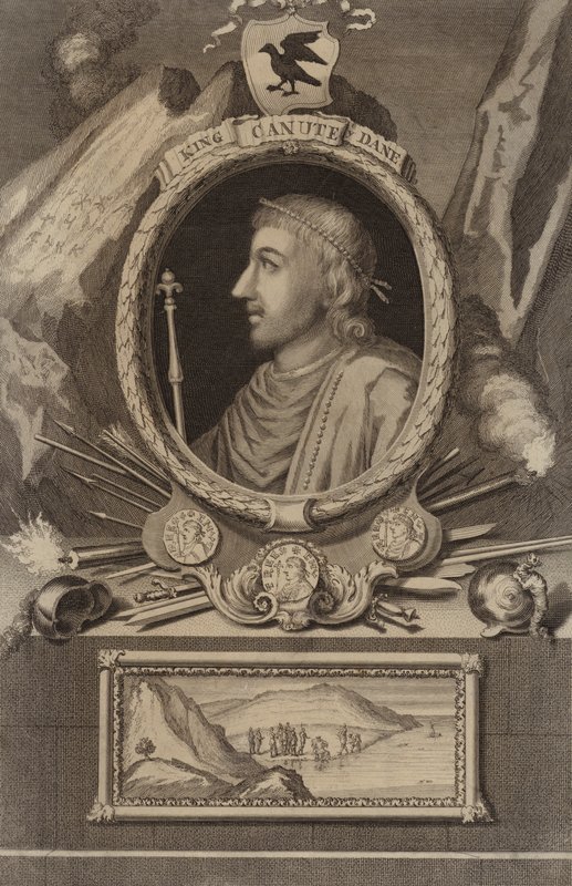 Retrato del Rey Canuto de English School