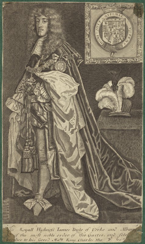 Retrato del Rey Jacobo II de Inglaterra de English School
