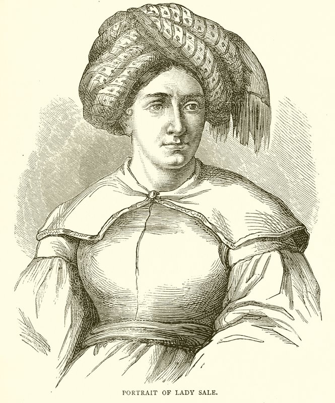 Retrato de Lady Sale de English School