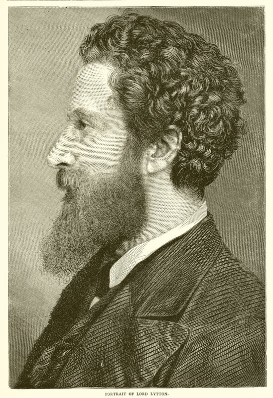 Retrato de Lord Lytton de English School