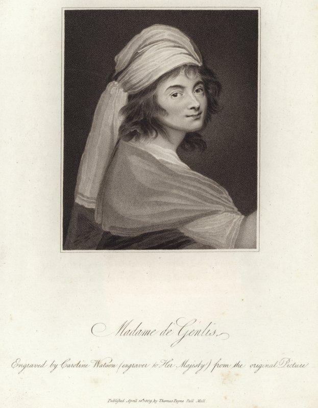 Retrato de Madame de Genlis de English School