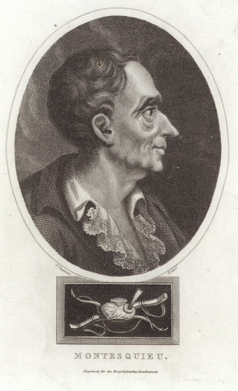 Retrato de Montesquieu de English School