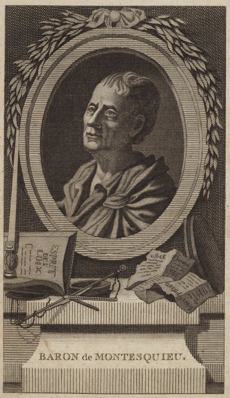 Retrato de Montesquieu de English School