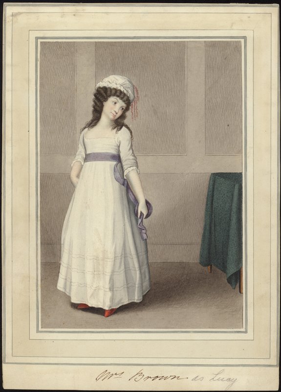 Retrato de la Sra. Brown como Lucy de English School