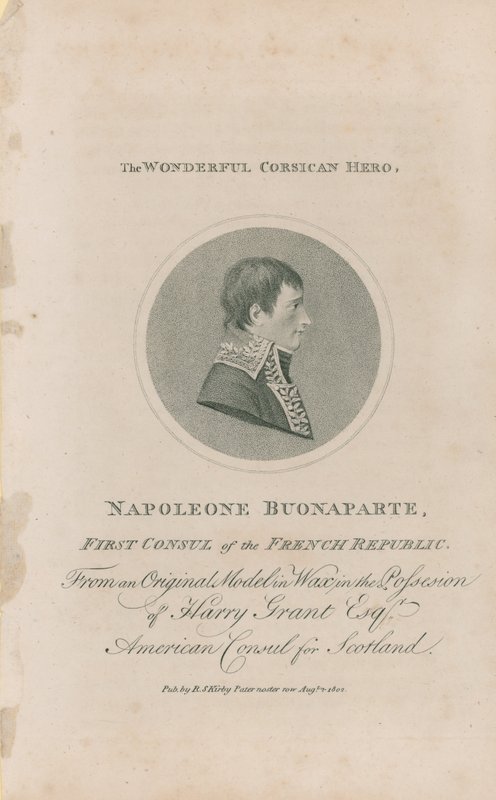 Retrato de Napoleón Bonaparte de English School