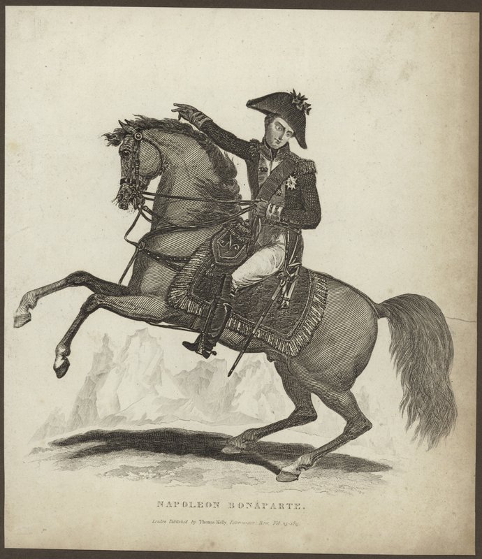 Retrato de Napoleón Bonaparte de English School