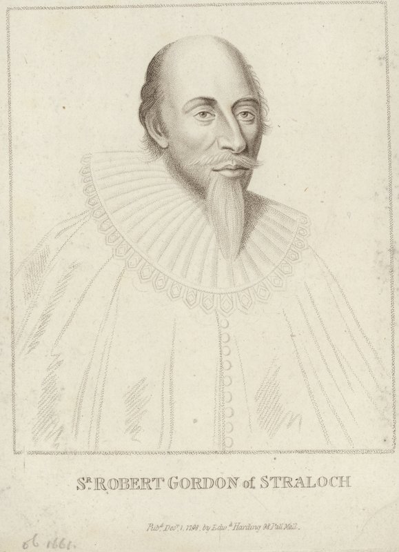 Retrato de Robert Gordon de Straloch de English School