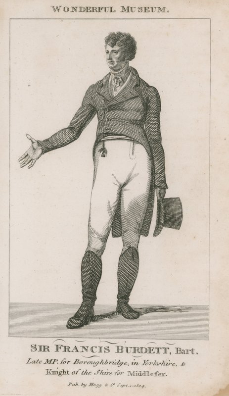 Retrato de Sir Francis Burdett de English School