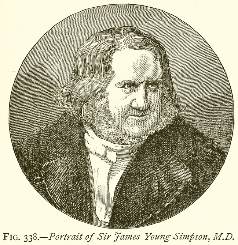Retrato de Sir James Young Simpson, M.D. de English School