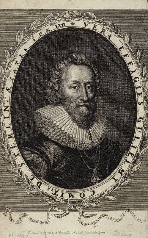 Retrato de William Alexander, Conde de Stirling de English School