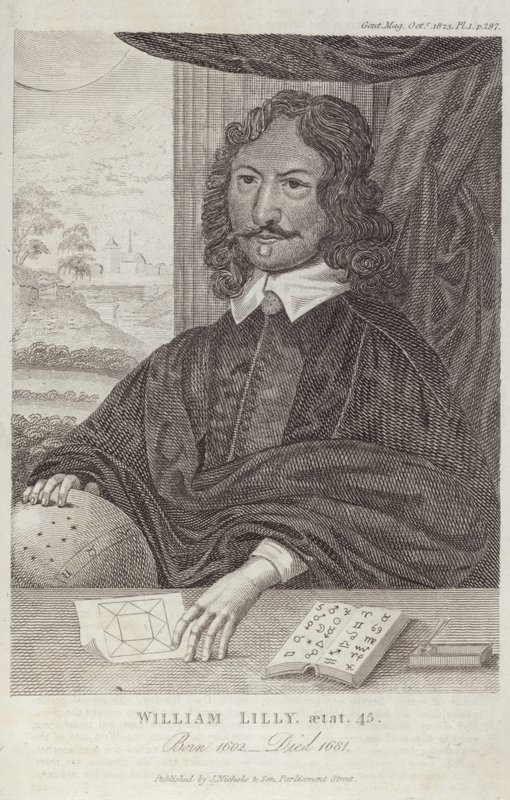 Retrato de William Lilly de English School