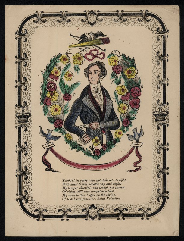 Retrato de un hombre apuesto, poema de San Valentín de English School