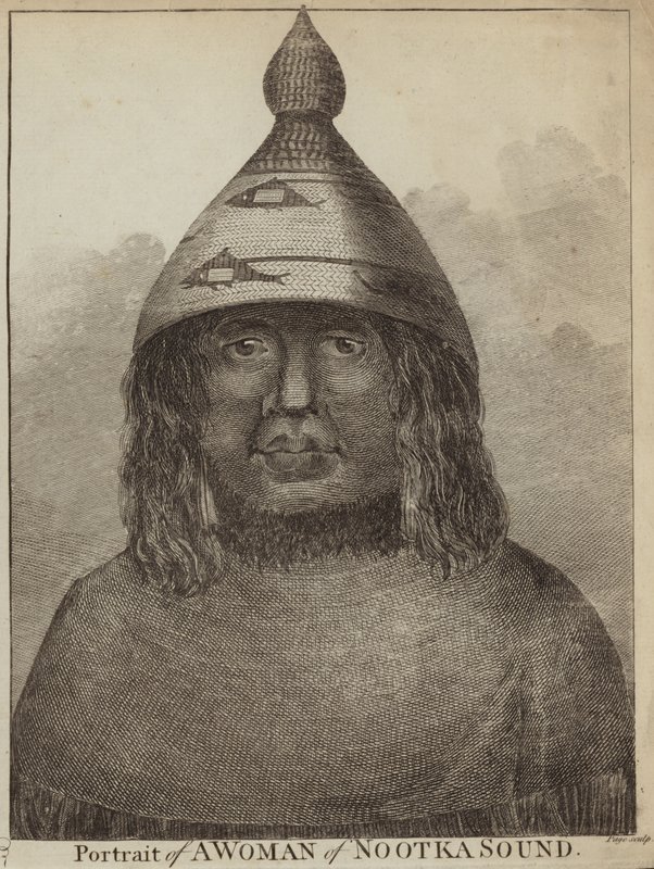 Retrato de una mujer de Nootka Sound de English School