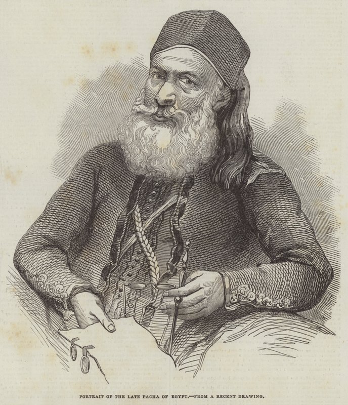 Retrato del difunto Pachá de Egipto de English School
