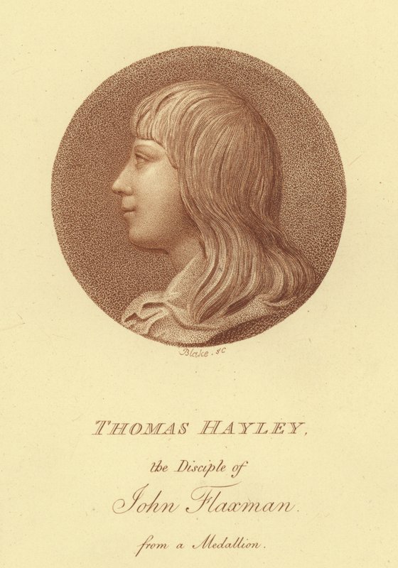 Retrato del escultor Thomas Hayley, discípulo de John Flaxman de English School