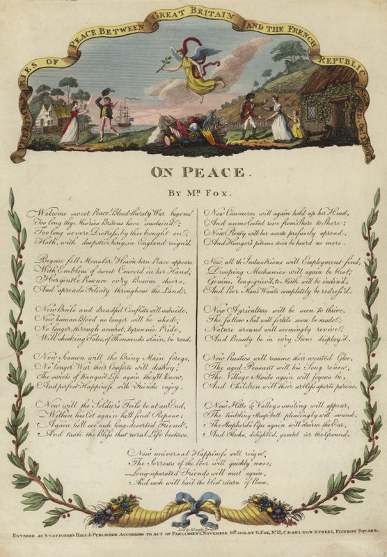 Preliminares de paz entre Gran Bretaña y la República Francesa de English School