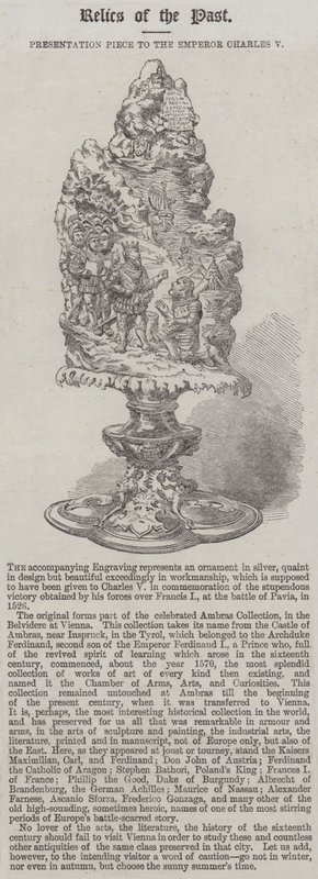 Pieza de Presentación al Emperador Carlos V (grabado) de English School