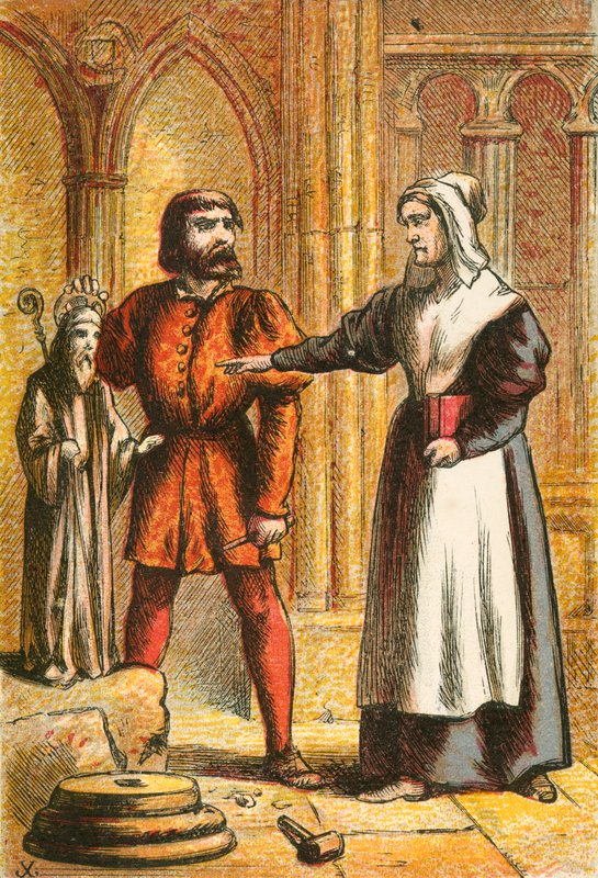 La esposa del sacerdote y el cantero de English School
