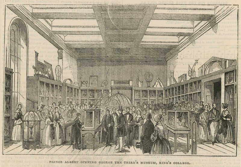 El Príncipe Alberto inaugurando el Museo de Jorge III, King