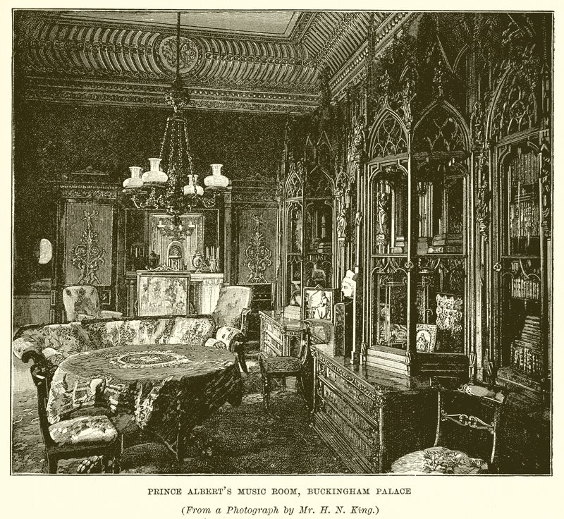 Sala de música del príncipe Alberto, Palacio de Buckingham de English School