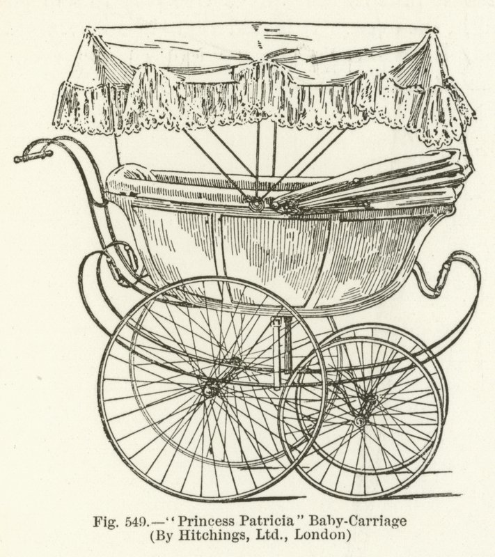 Cochecito de bebé de la princesa Patricia, por Hitchings, Londres de English School