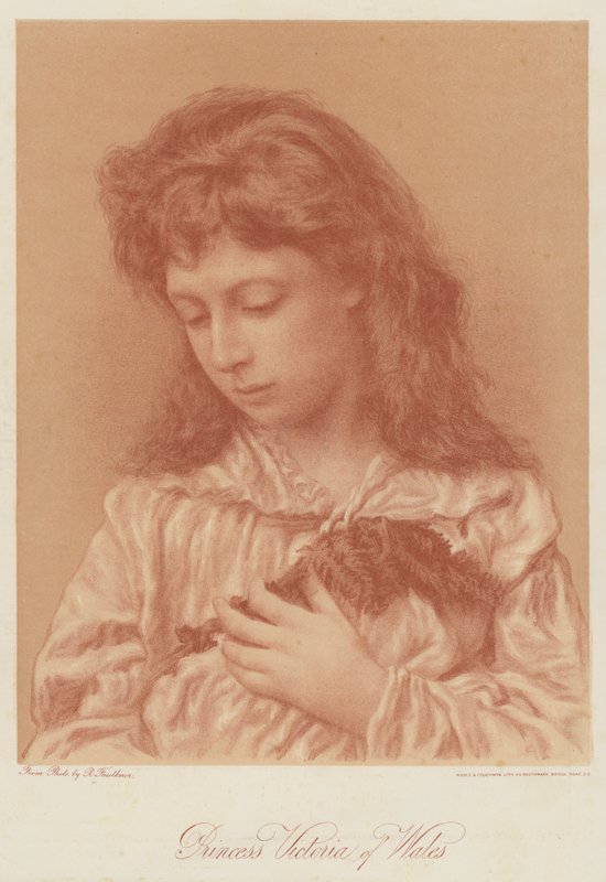 Princesa Victoria de Gales (cromolitografía) de English School