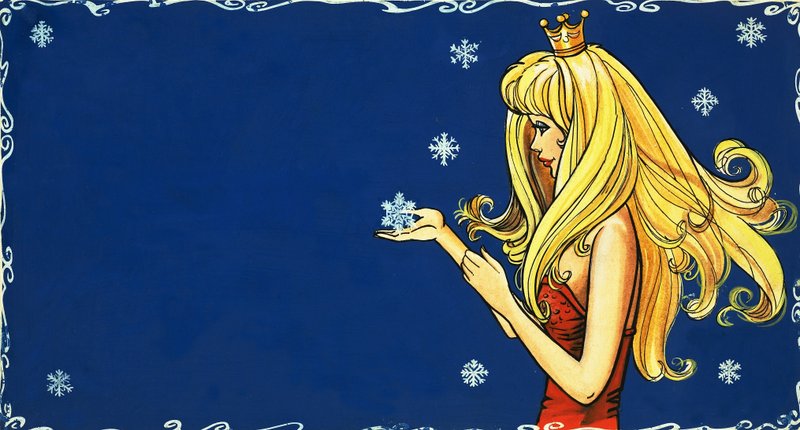 Princesa atrapando un copo de nieve de English School