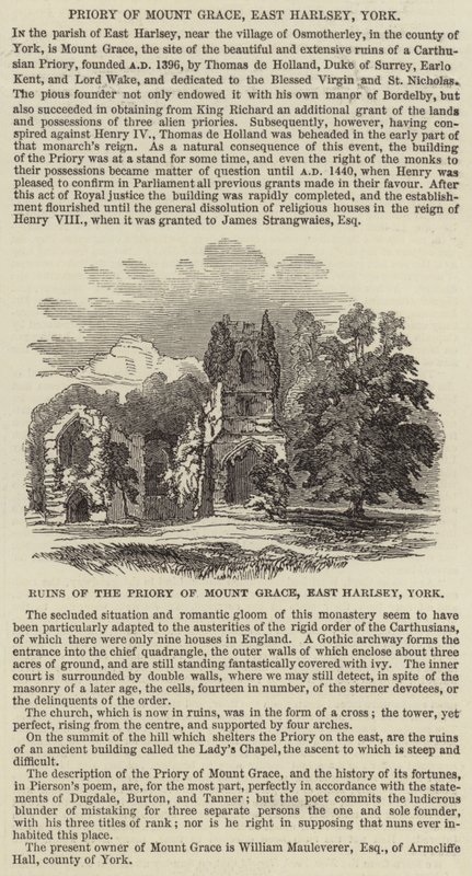 Priorato de Mount Grace, East Harlsey, York de English School