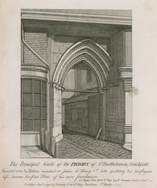 Priorato de St Bartholomew, Smithfield de English School