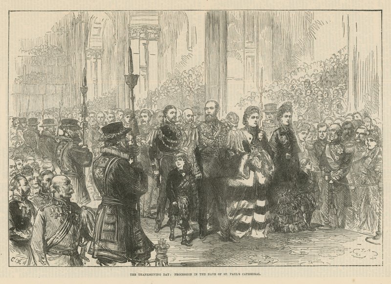 Procesión en la nave de la Catedral de San Pablo de English School
