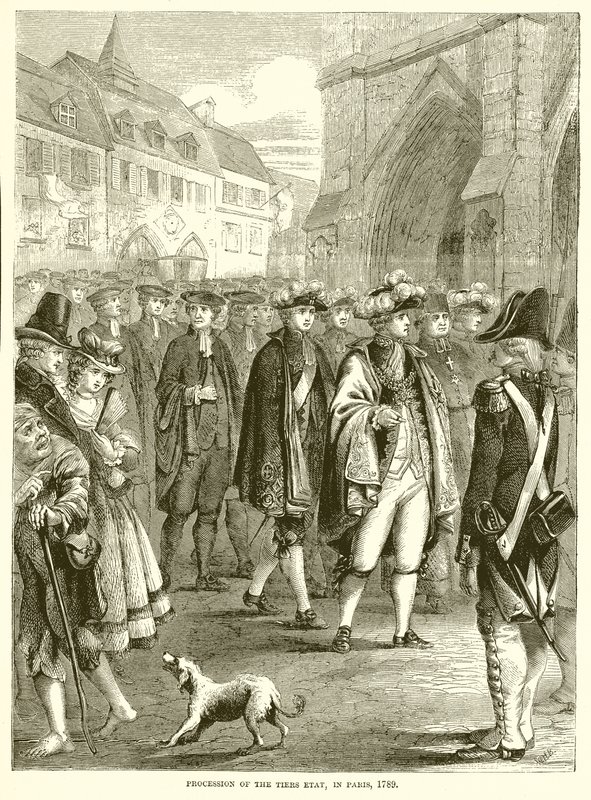 Procesión del Tercer Estado, en París, 1789 de English School
