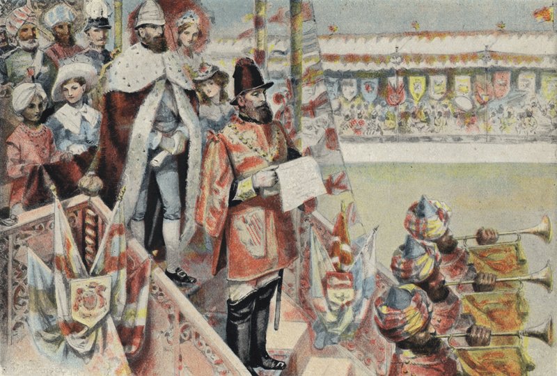 Proclamación de la Reina Victoria como Emperatriz de la India de English School