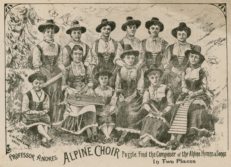 Profesor André, rompecabezas del Coro Alpino: encuentra al compositor de los Himnos y Canciones Alpinas en dos lugares de English School