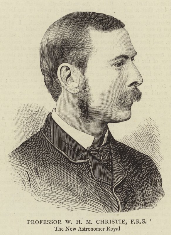 Profesor W H M Christie, FRS de English School