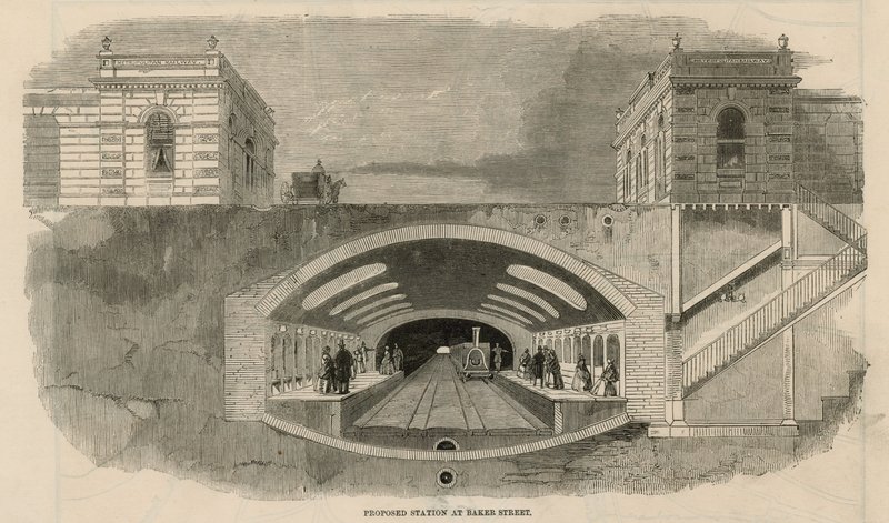 Estación propuesta en Baker Street de English School