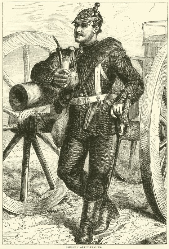 Artillero prusiano, octubre de 1870 de English School