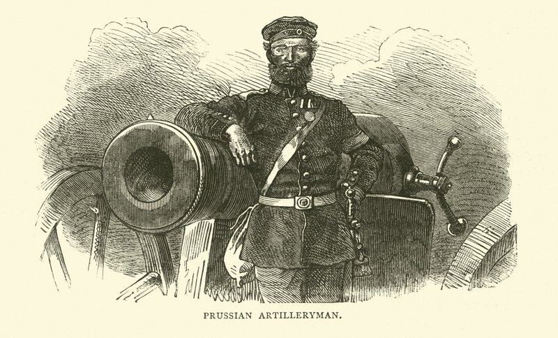 Artillero prusiano, septiembre 1870 de English School