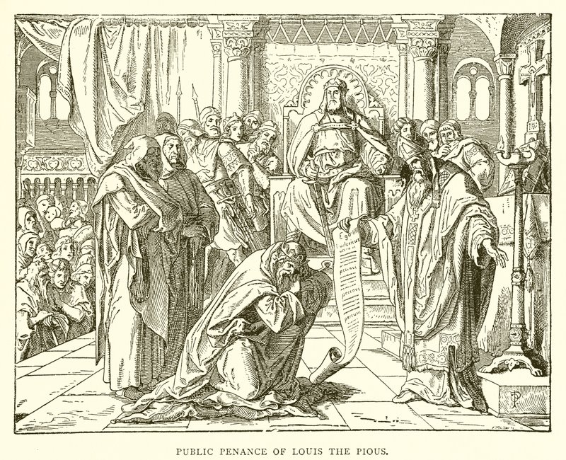 Penitencia pública de Luis el Piadoso de English School