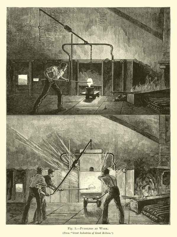 Trabajadores de pudelado de English School