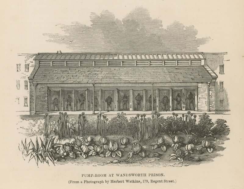 Sala de bombas en la Prisión de Wandsworth de English School