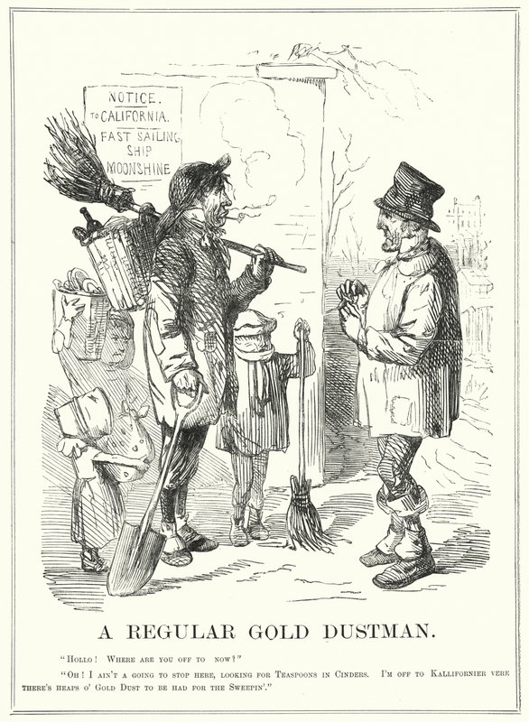 Caricatura de Punch: Un Verdadero Basurero de Oro de English School