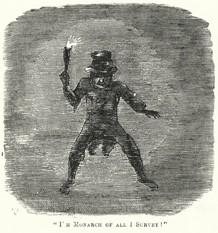 Caricatura de Punch: ¡Soy el Monarca de Todo lo que Contemplo! de English School