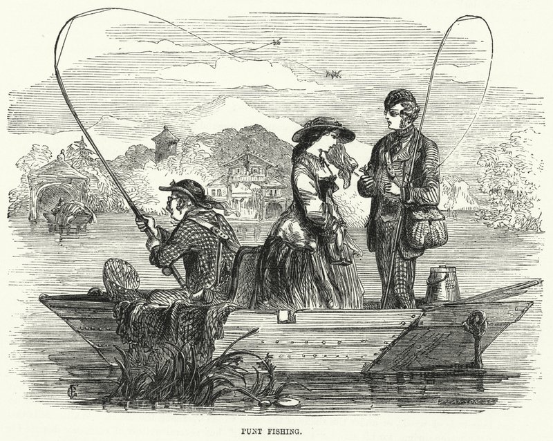 Pesca en Bote (grabado) de English School