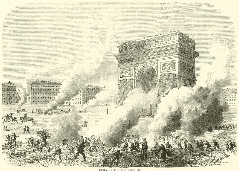 Purificando el Arco de la Estrella, marzo 1871 de English School