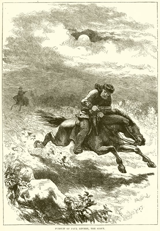 Persecución de Paul Revere, el explorador de English School