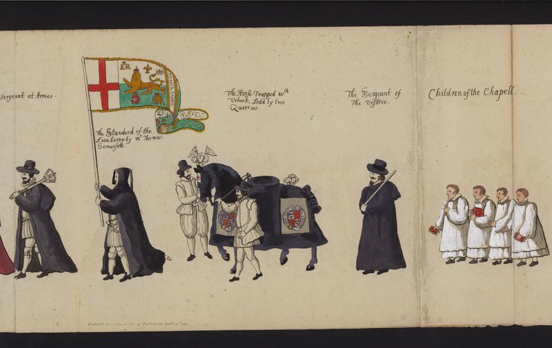 Procesión Fúnebre de la Reina Isabel I de English School
