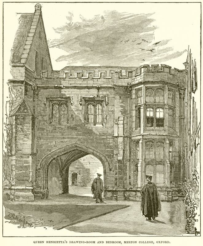 Sala de dibujo y dormitorio de la Reina Henrietta, Merton College, Oxford de English School